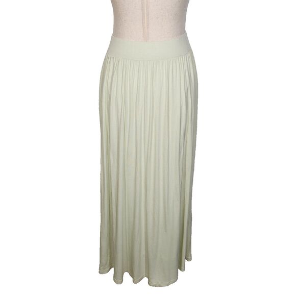 OGL Eco-SkinKiss Ultrasoft V Waist Gathered Maxi Circle Skirt With Pockets Sz M - Picture 13 of 15